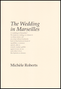 Cream cover with black lettering including a sample poem