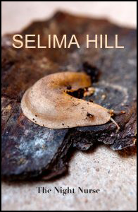 Brown photo of a slug with lettering on top. Author name in caps, title smaller, below, upper and lower case