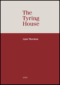 The top third of the jacket is white, the bottom two-thirds a winey red. The title, one word per line, is in fairly large lower case in the top part. The words are left justified but start somewhere around the middle. The author's name is in small white lower case towards the top of the red area, in line with the title text.