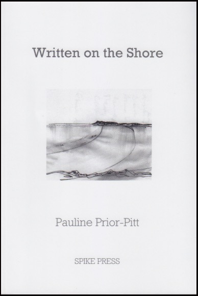 Jacket is white with all lettering grey. The title, very dark grey, is in fairly large lower case, a rounded font, centred, about two inches from the top. Below this a little rectangular hand drawing of sea and shore (inside the flap it say this illustration is done in pen, ink and sea-water). Author's name centred below this in same rounded font, a little smaller than before and pale grey. Name of press at the bottom in grey small caps.