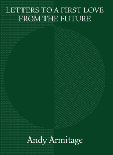 The jacket is very dark green, with a huge circle just visible behind the green, half wholly green, half diagonally striped. This may be the publisher's half moon. The title is centred in white small caps at the very top over two lines. The author's name is at the foot of the jacket in white largish lower case. The title is placed just above, and just below, the 'moon'.